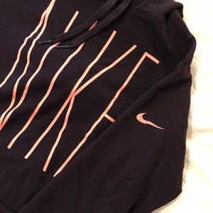 Maroon and Peach Nike Hoodie
